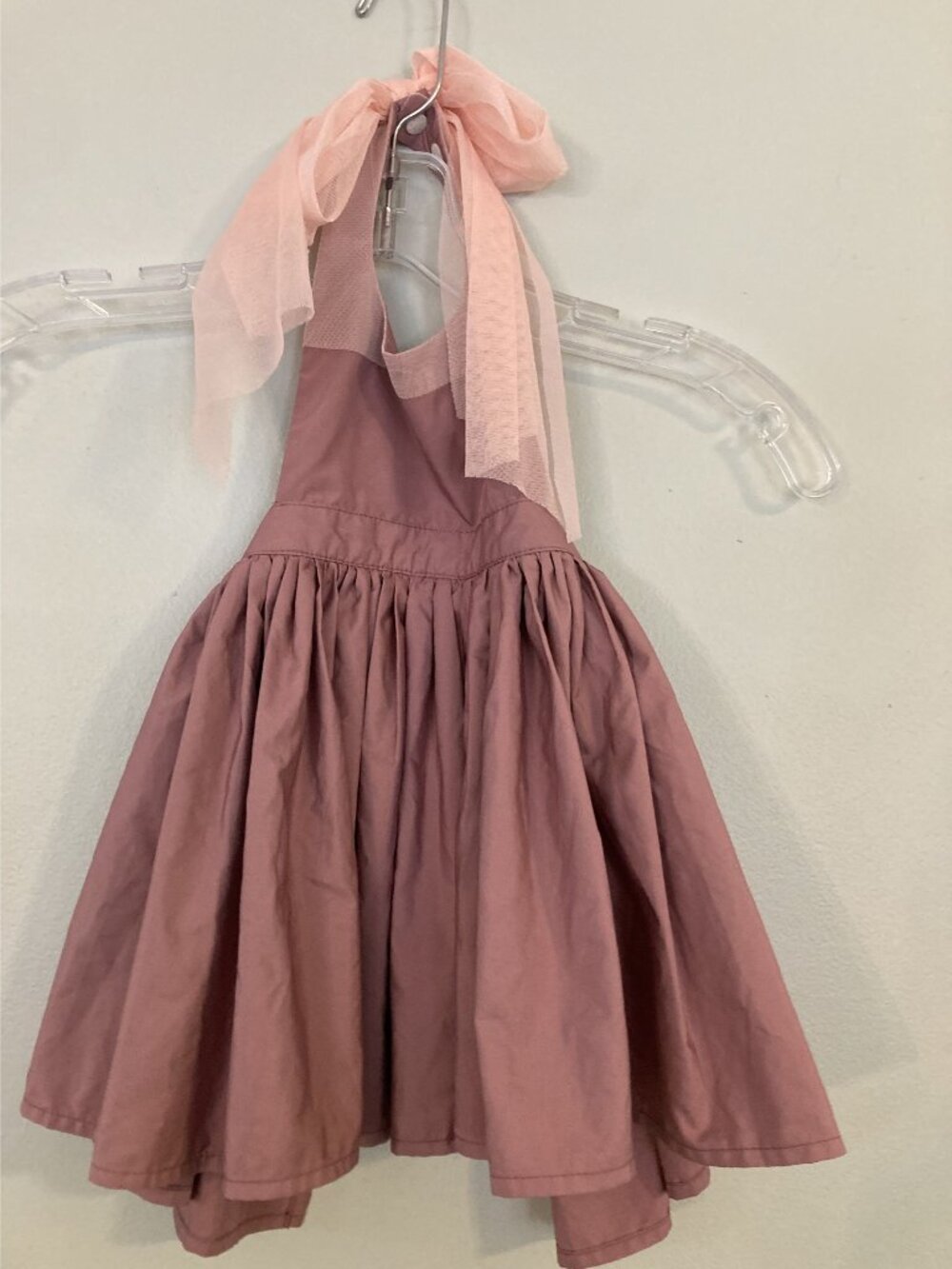 Marlmarl Baby Pink Dressup for Dining out With Tulle Bow Back Detail 80-90cm Pol